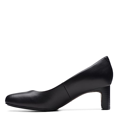 Clarks Black's Kyndall Iris Pump, Black Leather, 6 Wide US by Clarks - Used condition - Image 5