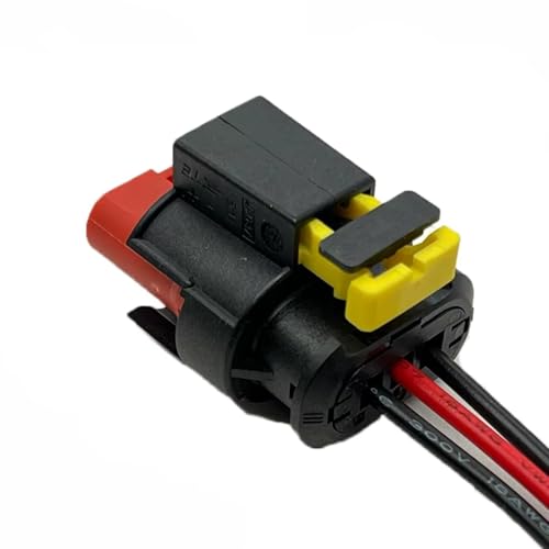 Conector de bobina de encendido impermeable de 3 pines hembra para cables marinos 284425-1 4