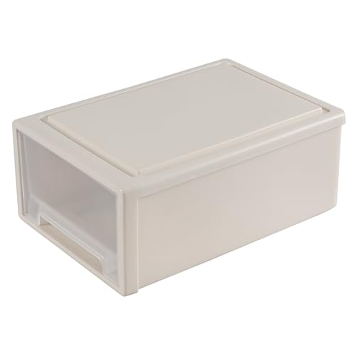 Tiroir de rangement en plastique 13L empilable pour optimiser les placards