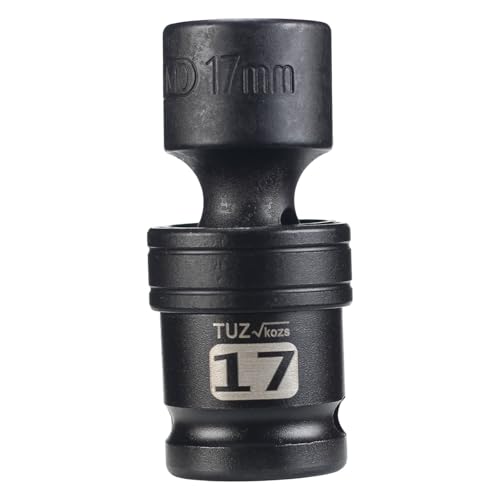 Image of 1 /2 inch Universal Joint Socket.1 /2-Inch Drive Shallow Impact Universal Joint Swivel Socket.Chrome Molybdenum Steel.6 Point, Metric 17mm