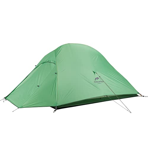 Naturehike Cloud Up 2 Person Tent Lightweight Backpacking Tent With Footprint - 3 Season Free Standing Dome Camping Hiking Waterproof Two Person Tent(210T Green) #TOP5