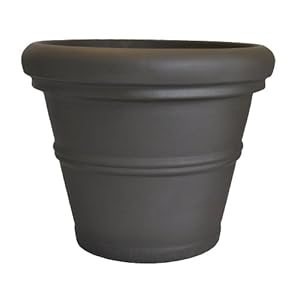Tusco Products RR155ES Classic Rolled Rim Garden Planter, 15.5", Espresso Tusco Products RR155ES Classic Rolled Rim Garden Planter 155 Espresso
