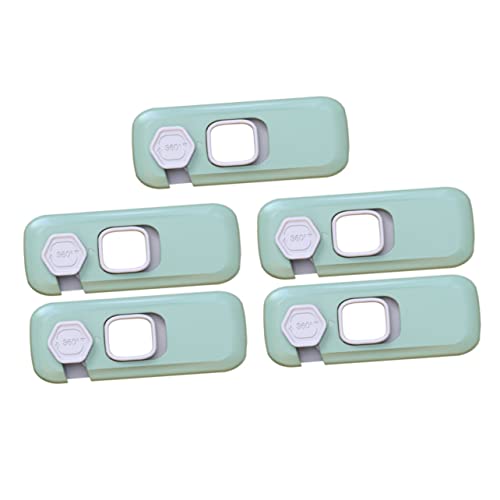 IWOWHERO 5個自粘式 ロック 男の子女の子用 ドアキャビネット窓食器棚対応 多目的使用 取り外し跡残らない