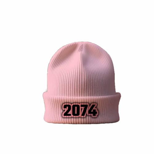 2074 Cuffed Beanie bonnet rose bonbon mode hiver pour femme