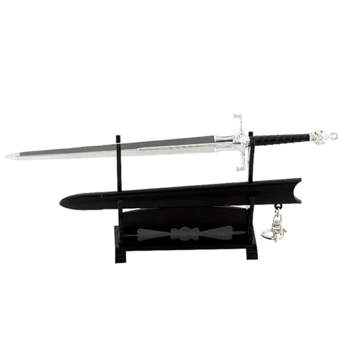 Chewmeter Game of Thrones House of The Dragon Actionfigur Brieföffner Schreibtischdekoration Rucksack Anhänger Schlüsselanhänger Geschenk (Blackfyre Sword)