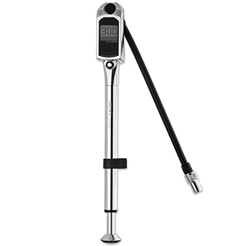 Airace Jet DG Bike Shock Pump, Dynamic Display LCD Digital Gauge, Bicycle Suspension Pump