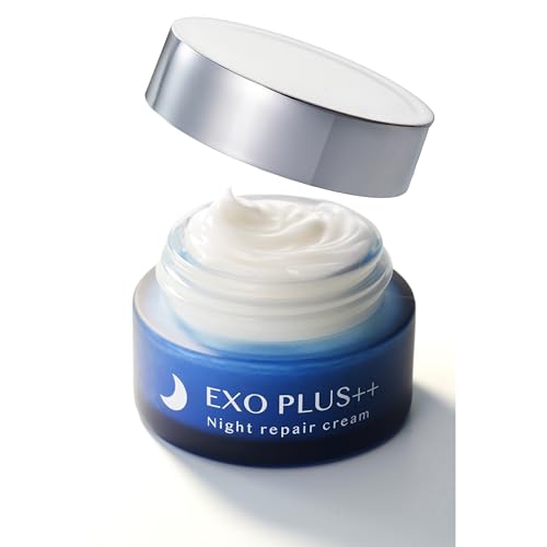 ＥＸＯ ＰＬＵＳ＋＋ （エクソプラス） ナイトクリーム エクソソーム 高保湿 エイジングケア ナイアシンアミド ヒト幹細胞 40g (ナイトクリーム)の商品画像（Amazon）