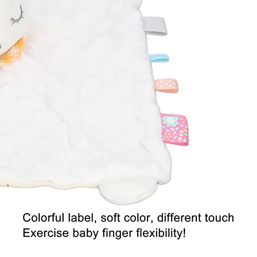 Image of Alomejor Baby Bunny Security Blanket Chewable Accompany Enrich Senses Baby Teether Blanket