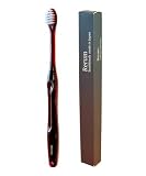 Rerum (リラム) 歯ブラシ ワインレッド 超極細毛 口腔ケア Toothbrush 日本製 平形ブラシ 極細毛 歯科医院専売品 歯医者用 スリムヘッド 手磨き 歯茎ケア