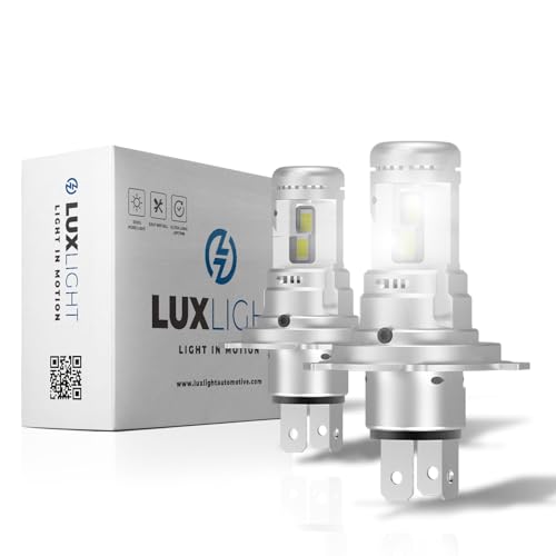 LUXLIGHT Lampadina LED H4 PRO per Camion e Bus 24V 100% ADATTABILE 28'000 LM 60W 24V 6500K Bianco 2PZ Kit Lampada Sostituzione PLUG AND PLAY, Fari Abbaglianti Anabbaglianti Truck Pullman