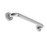 Alça Apoio Banheiro Barra Inox 30cm Idoso Cadeirante Deficiente Acessibilidade