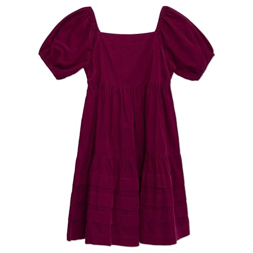 Speechless Girls' Corduroy Puff Sleeve Babydoll Dress2