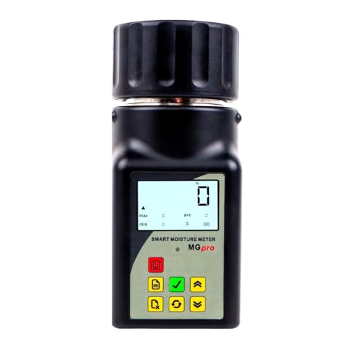 Tixqeaif MG-Pro Misuratore di Umidità Intelligente per Cereali per 25 Tipi di Mais, Grano, Arachidi, Chicchi di Caffè, Semi di, Igrometro, Tester di Umidità