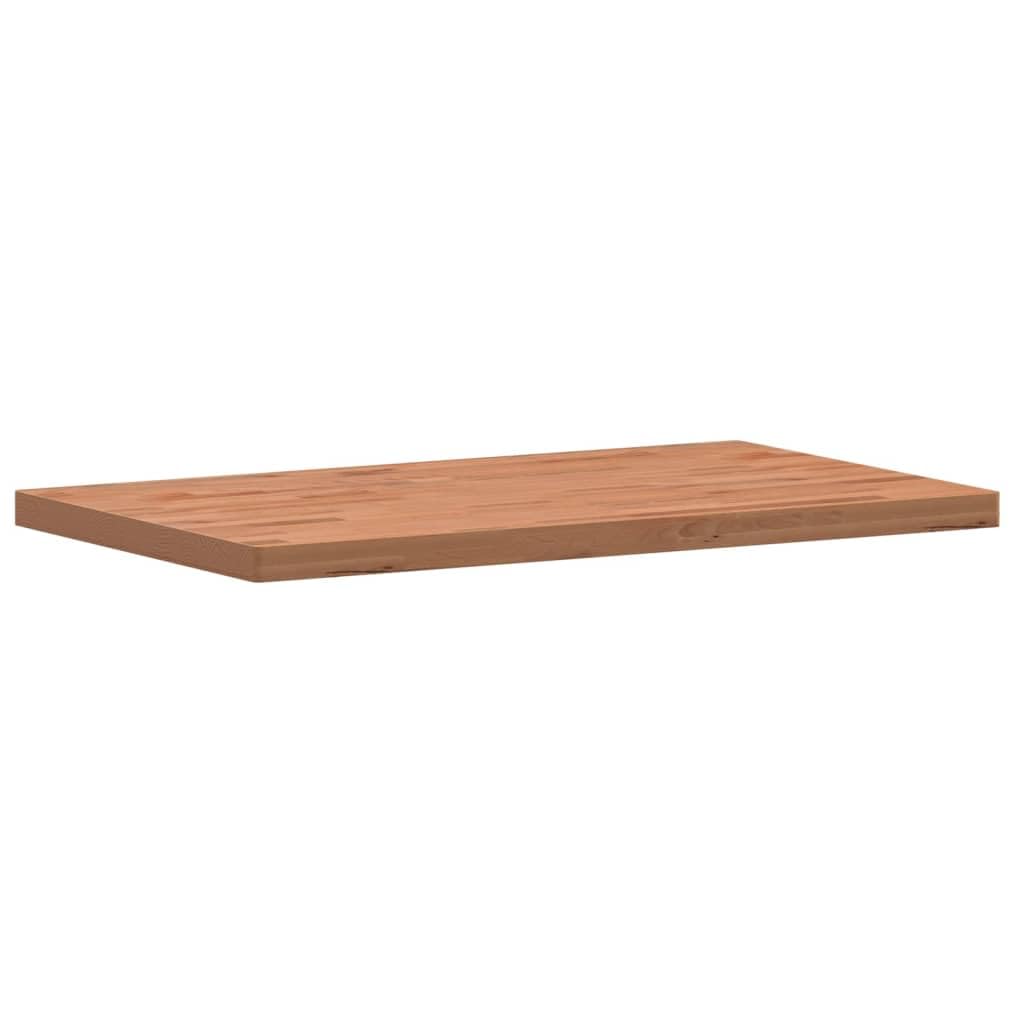 vidaXL Encimera de Baño, Tablero de Lavabo Estante, Encimera de Tocador Armario, Encimera para Casa, Madera Maciza de Haya 100x60x4 cm