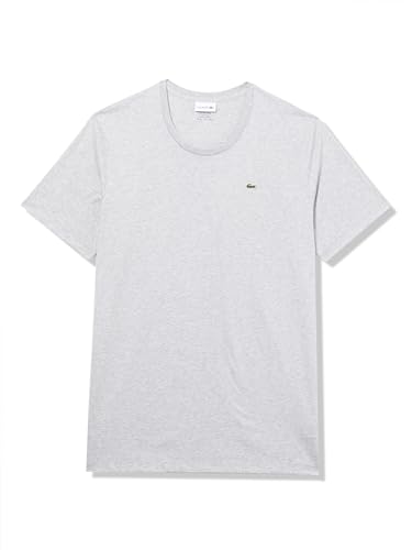 Image of Lacoste Men's Tall Fit V-Neck Short Sleeve Regular Fit Pima Cotton T-Shirt