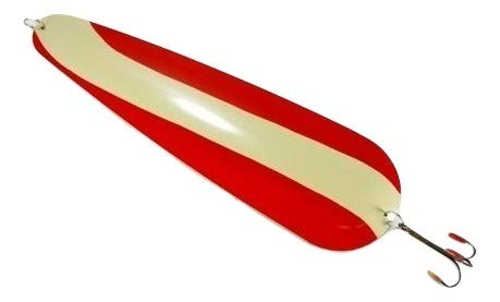 Carver's Olde Iron 23" Giant Lure Spoon Fishing Hanging Red & Antique White #TOP14