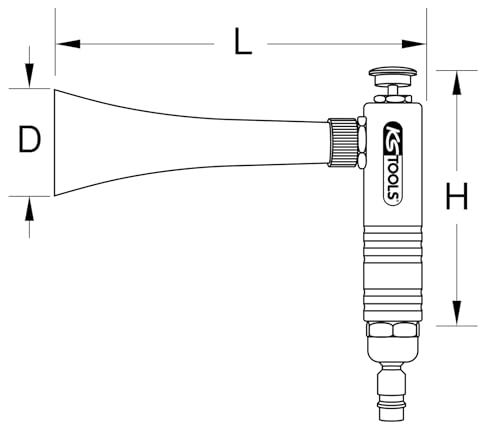 KS Tools 515.5595 Druckluft-Ausblaspistole