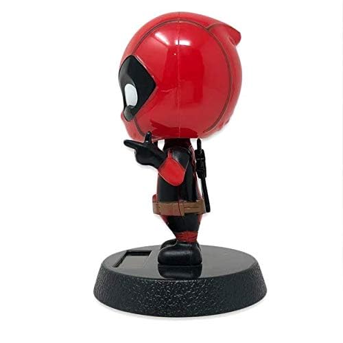 Trunkin Solar Deadpool Bobblehead Action Figure Bobble Head Car Accessory 1