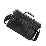 SEWACC PU Leder Aktentasche Herren 14 Laptoptasche Business Schultertasche Reise Crossbody Tasche