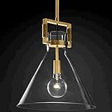 Genérico Lámparas de araña, Lámpara de araña cristal industrial - colgante lujo con luz retro minimalista moderna Personalidad Dormitorio noche E27 Bar un solo cabezal Restaurante Iluminación(A)