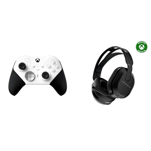 Xbox Elite Wireless Controller Series 2 Core Edition + Turtle Beach Stealth 500 Schwarz Kabelloses Gaming Headset w/ 40hr Stunden and Bluetooth Series X|S, One, PC