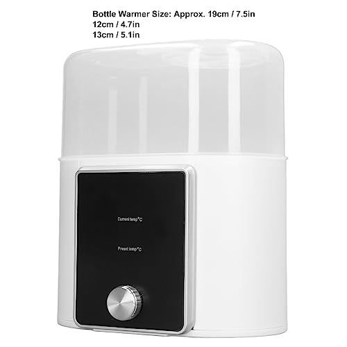2 in 1 Baby Bottle Warmer Sterilizer for 2 Bottles, 100V Constant Temperature Heat Preservation Fast Baby Bottle Warmer Deep Cleansing Milk Bottle Warmer for Breastmilk Formula