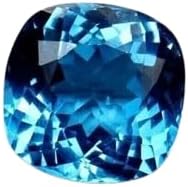10 Ct Natural Cushion Cut Blue Aquamarine Loose Gemstone for Jewellery Making - 12x12x8 MM