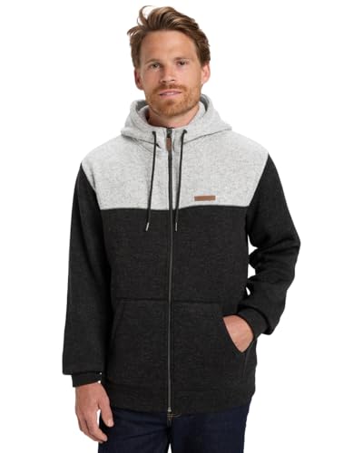 Quiksilver Keller Block Zip - Cardigan para Hombre (Paquete de 1)