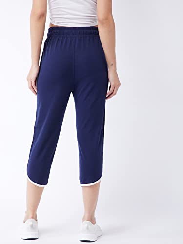 Image of Modeve Women Striped Cotton Blend Capri