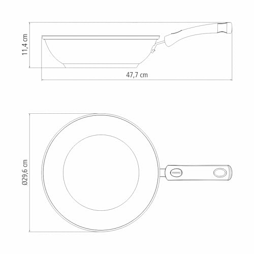 Panela Wok Tramontina Inox S/Tampa Solar Silicone 28cm, 62138282