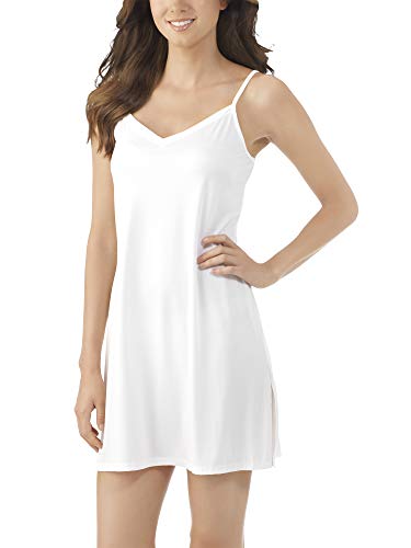 Vassarette Women's Spin Slip 10186, White Ice, Small