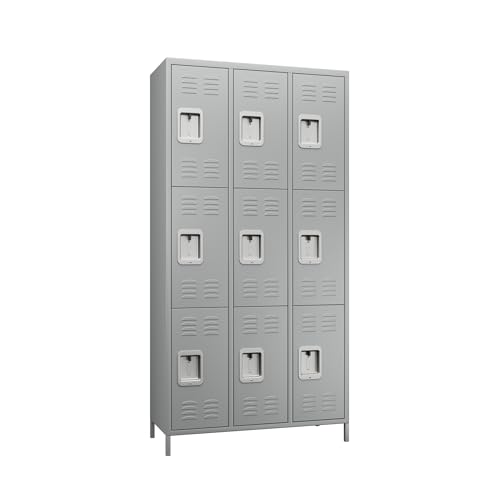 SUXXAN 9 Doors Storage Locker Combination with 18 Hooks