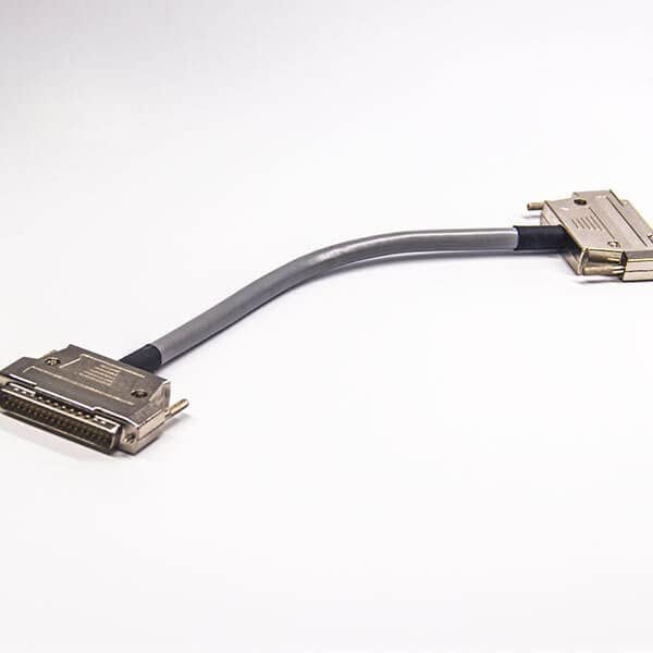 DB25 Male Cable Straight Type Metal Case DB25 Male Cable Assembly 30CM