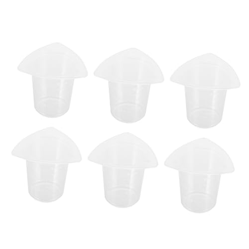 Cabilock 20pcs Plastic Graduated Beakers Measuring Cups Dripless Pouring Spouts for Easy Lab Work