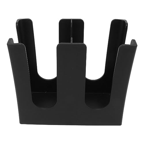 OFFAXE Disposable Cup Holder,Cup Dispenser 2 Compartment Acrylic Organizer for Coffee Shops,Offices Restaurants,Space-Saving Design for Paper Cups and Lids