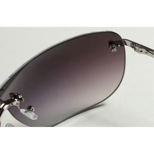 Futuristic Rimless Y2K Sunglasses for Women Men Fashion Wrap Around Frame Trendy Shield Frameless Square Sunglasses4