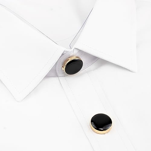 Image of Mens Button Covers Tuxedo Shirt Cufflinks Alternative | Fake cufflinks and alternative fashion jewelry accessories for mens formal business dress shirts suits and groomsmen