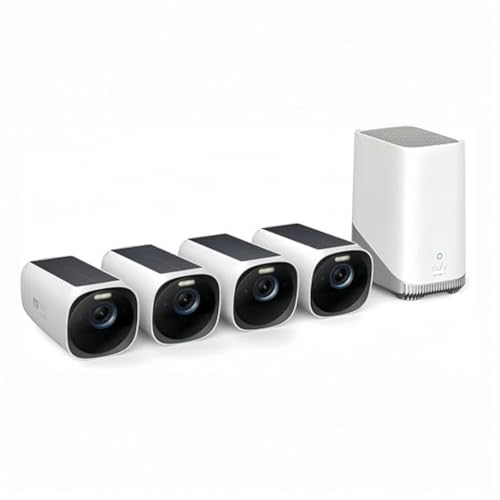 eufy Security eufyCam S330(eufyCam 3), Surveillance WiFi Extérieure sans Fil, Résolution 4K,...