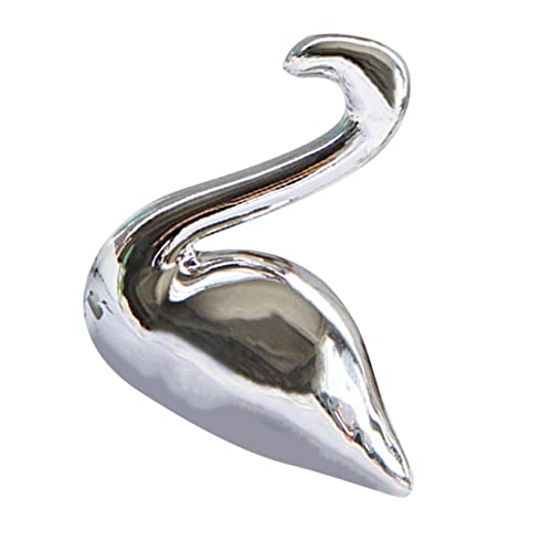 Ornement de flamant rose doré ZXQUEGF en métal pour déco de table