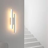 [Gelegenheiten]: Einfaches Weiß Farbe und stilvolles Design kombinieren sich auf die richtige Weise, um es wie ein Kunstwerk aussehen zu lassen, wo es installiert ist, wandlampe acryl perfekt für Wohnzimmer, Esszimmer, Schlafzimmer, Badezimmer, Flure, Arbeitszimmer, Ankleideräume, Spiegelschränke usw.