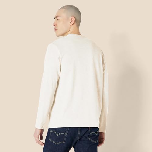 Image of Amazon Essentials Men's Regular-Fit Crewneck Long-Sleeve T-Shirt, Casual Cotton Jersey