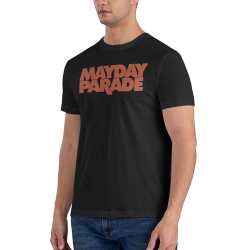MayDay Band Parade Shirt Men's Standard Short Sleeve T-Shirt Youth Versatile Top Black3