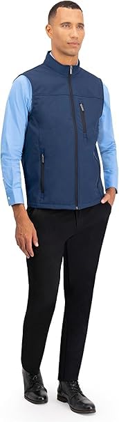 Image of REIMER | Men Softshell Vest Waterproof Windproof Thermal Neoprene Sleeveless Elegant Breathable Fit Zipper Pockets