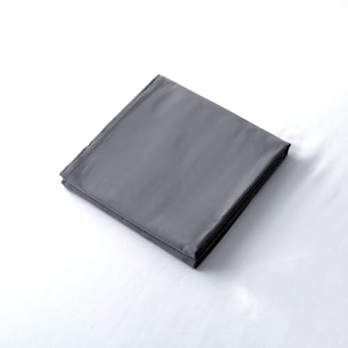Sábana encimera de microfibra tamaño Queen, ultra suave y resistente a las arrugas, a la decoloración, a las manchas (gris oscuro, Queen)