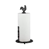 Home Basics Cast Iron Rooster Paper Towel Holder