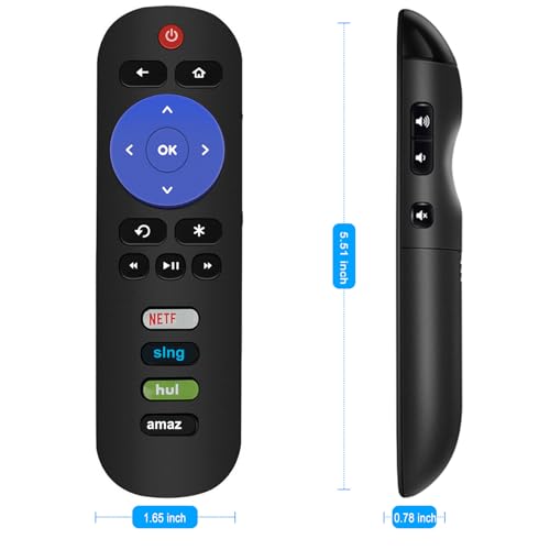Image of New Remote Control fit for TCL Roku TV 49S405 32S305 40FS4610R 43S405 32S3750 40S305 43S305 55S405 32FS4610R 32S800 32S3850B 40S3800 55US57 50UP120 28S3750 49S305 65S405 50FS3800 40FS3750 32S3850P
