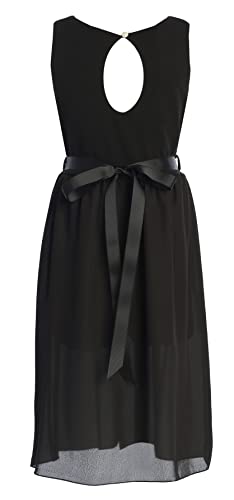 Blunight Collection Big Girls Sleeveless V Neck Rhinestones Maxi Skirt Short Jumpsuit Romper Dress Black 14 (2J1K69S) #TOP2