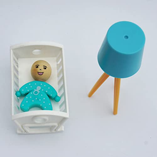 Homoyoyo 1 Conjunto Mini Enfeites De Bebê Móveis De Casa Em Miniatura Mobília De Quarto Luminária De