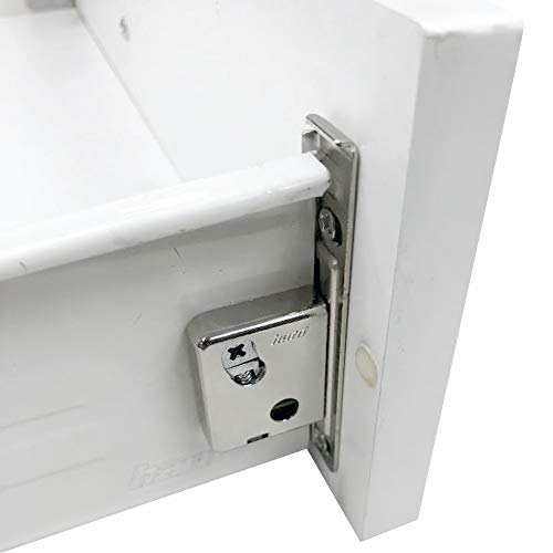 Rok Hardware Harn Impaz Drawer Box Slide Runner Left/Right Clip On Screw On Front Fixing Bracket Pair (1 Pair, Left/Right) - Image 4