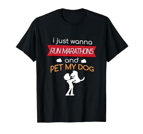 Marathon & Pet My Dog Runner Race T-Shirt Men Women Kids